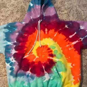 2xl Tie Dyed Hoodie Sweatshirt